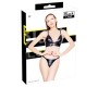 Black Level Vinyl Bra and String S