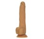 Naked Addiction 9" Thrusting Dong RC Caramel