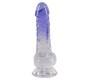 Crystal Skaidrs Dildo ar bumbiņām