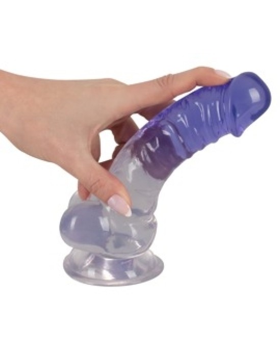 Crystal Clear Dildo with balls