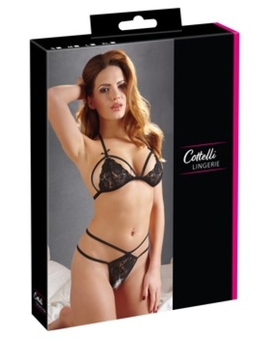 Cottelli Lingerie Mežģīņu komplekts melns S