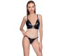 Black Level Vinyl Bra and String S