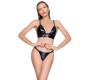 Black Level Vinyl Bra and String S