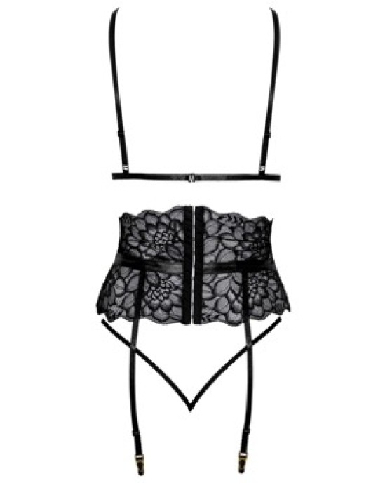 Kissable Suspender Set melns S/M