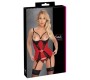 Cottelli Lingerie Cami Suspenders red S