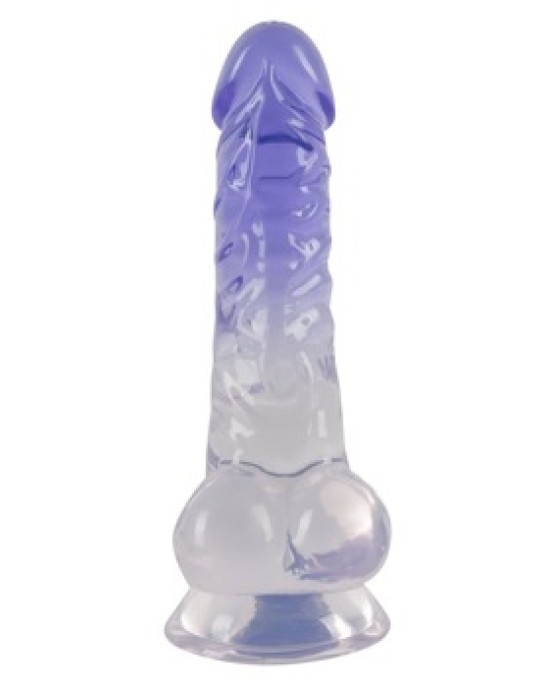 Crystal Skaidrs Dildo ar bumbiņām