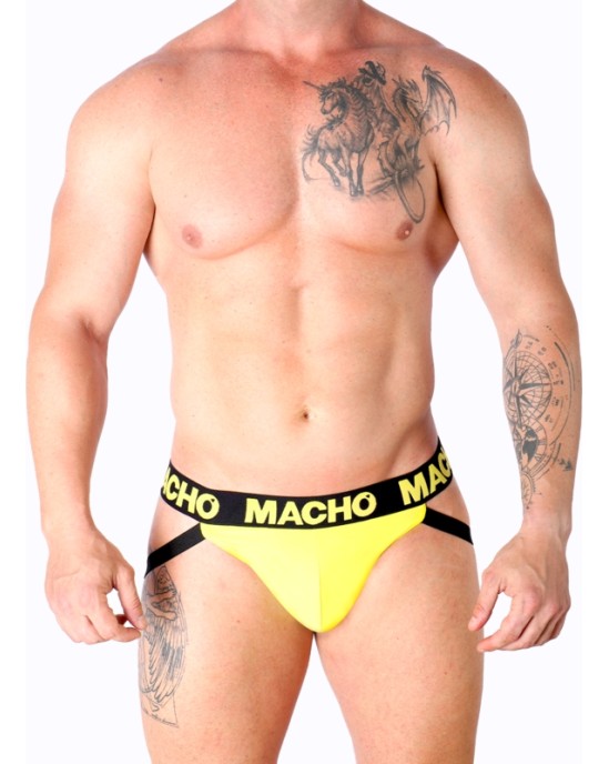 Macho Underwear MACHO - MX25A JOCK LYCRA YELLOW XL