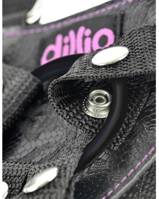 Dillio Suspender Harness with Dildo 6 Pink