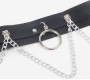 Subblime Fetish SUBBLIME - BELT AND GARTER HARNESS WITH RINGS AND CHAINDETAIL ONE SIZE