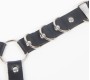 Subblime Fetish SUBBLIME - BELT AND GARTER HARNESS WITH RINGS AND CHAINDETAIL ONE SIZE