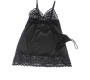 Subblime Babydolls SUBBLIME — BABYDOLL AR ZIEDU APRAKSTU KRŪTIS, BLACK S/M