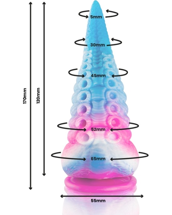 Epic Дилдо с щупальцами PHORCYS BLUE, МАЛЕНЬКИЙ РАЗМЕР