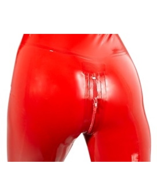 Late X Latex Catsuit red XS