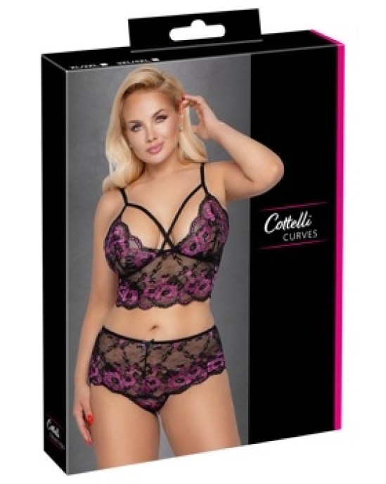 Cottelli Curves Krūšturu komplekts Mežģīnes XL/2XL