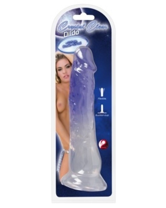 Crystal Skaidrs Dildo 22,5 cm