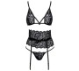 Kissable Suspender Set black L/XL