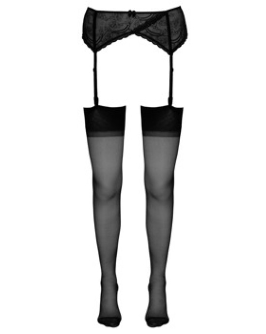 Cottelli Legwear Stockings with seam black 1