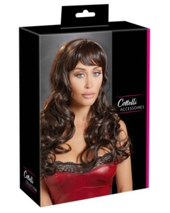 Cottelli Accessoires Long Dark Brown Wig