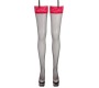 Cottelli Legwear Zeķes melnas/sarkanas 2