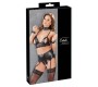 Cottelli Bondage Bra Suspender Set M