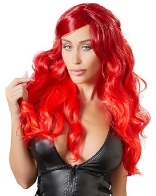 Cottelli Accessoires Wig red wavy long