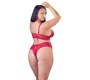 Cottelli Curves Bra and Red Briefs 4XL