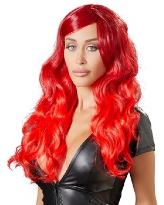 Cottelli Accessoires Wig red wavy long