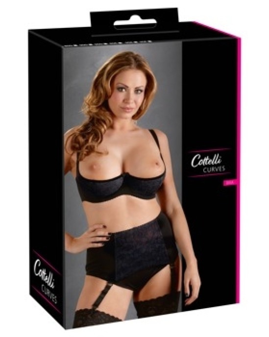 Cottelli Curves Shelf Bra Black 85D