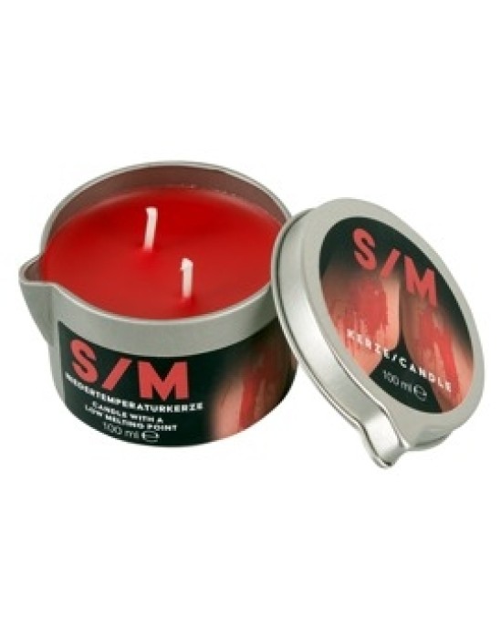 S/M Candle in a Tin red 100 g