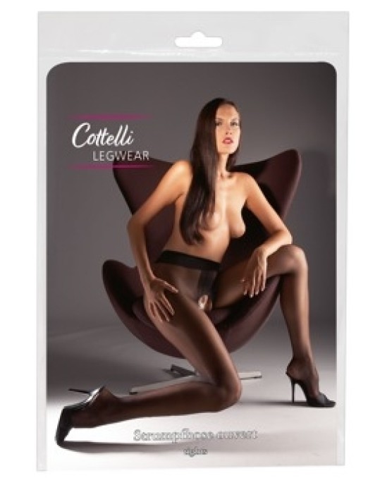 Cottelli Legwear Crotchless Tights black 2