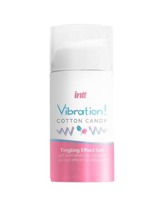 Intt Unisex Arousal Gel INTT - POWERFUL INTIMATE STIMULANT COTTON CANDY LIQUID VIBRATOR GEL 15 ML