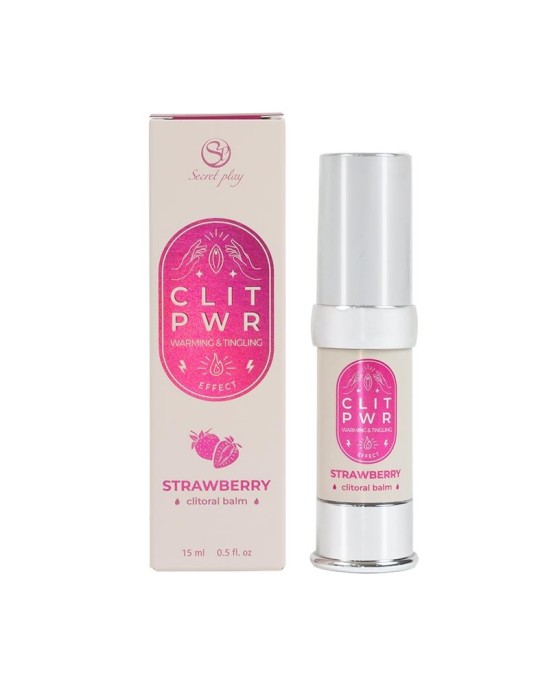 Secret Play Clit Pwr Cl toris stimulējošais balzams Zemeņu 15 ml