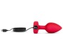 B-Vibe Vibrating Heart Plug M/L Red