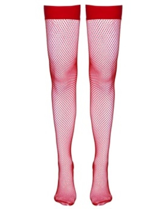 Cottelli Legwear Hold-up Stockings red S