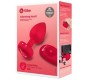 B-Vibe Vibrating Heart Plug M/L Red