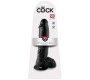 King Cock 10 inch Balls Black