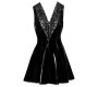 Black Level Vinyl Dress with Lace L