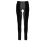 Black Level Crotchless Vinyl Leggings M