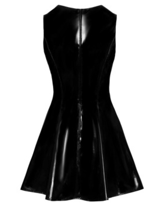 Black Level Vinyl Dress with Lace L