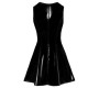 Black Level Vinyl Dress with Lace L