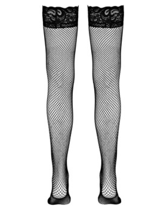 Cottelli Legwear Чулки с сетчатой застежкой черные S