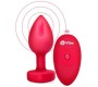 B-Vibe Vibrating Heart Plug M/L Red