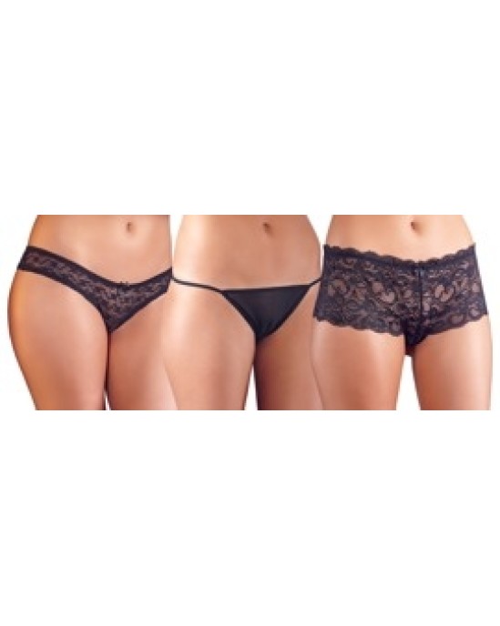 Cottelli Lingerie Комплект трусов черный M