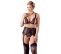 Cottelli Curves Bra Suspender Set XL