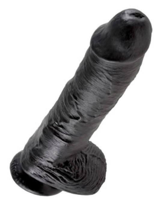 King Cock 10 inch Balls Black