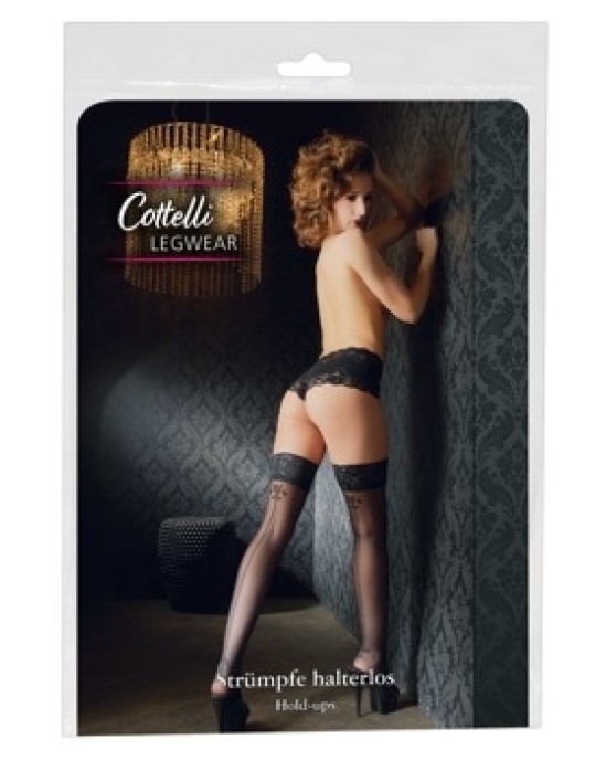 Cottelli Legwear Hold-up Stockings with seam 2