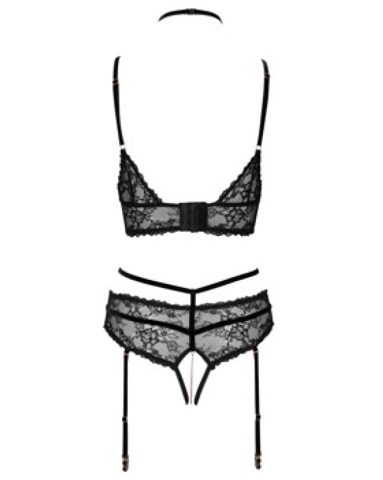 Abierta Fina Bra Set black S