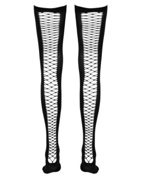 Cottelli Legwear Thigh-high Net Stockings M/L