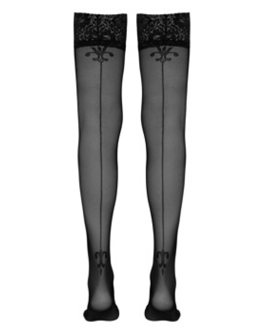 Cottelli Legwear Hold-up Stockings with seam 2