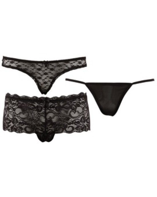 Cottelli Lingerie Briefs Set Black M